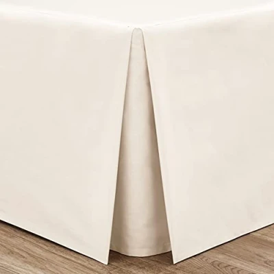 Imagen de Catherine Lansfield Easy Iron Sábana Bajera de percal fácil Planchado, Poliéster Algodón, Crema, Cama Doble