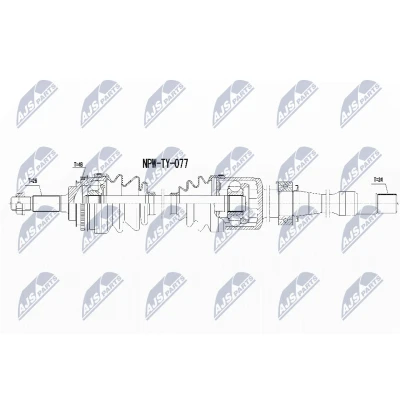 Imagen de NTY NPW TY 077 Árbol de transmisión