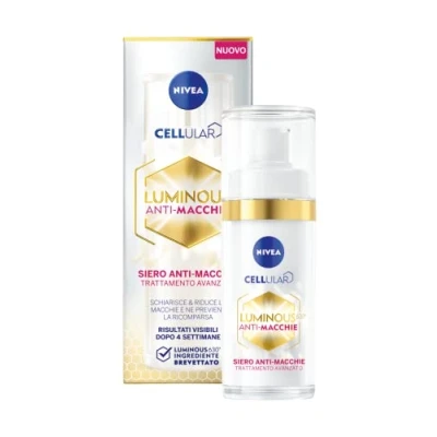 Imagen de NIVEA Cellular Luminous630 sérum facial antimanchas avanzado de 30 ml, para una piel uniforme, ácido hialurónico y contra las manchas cutáneas