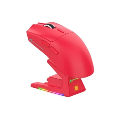 Imagen de ATTACK SHARK X1 Gaming Mouse with Touchpad RGB Charging Dock, PixArt PAW3395PRO Sensor, BT/2.4G Wireless/Wired Mouse, 40000 dpi, 53g Superlight Gamer Mice for Win11/Xbox/PS/Mac (Red)