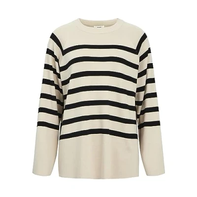 Imagen de Object Objester Jersey de punto, Mujer, Talla: XS, Sandshellstripes:black