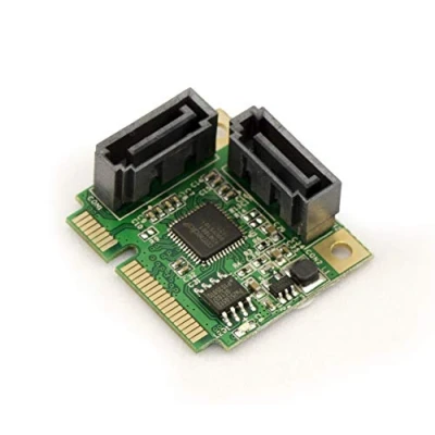 Imagen de Kalea INFORMATIQUE Tarjeta controladora Mini PCI Express Half Size 2 Ports SATA 3.0 con chipset ASM1061