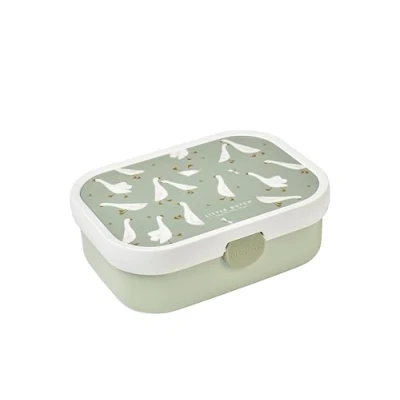 Imagen de Mepal Fiambrera Campus Bento Box para Niños Lonchera con Compartimento y Tenedor Cierre de Clip Sin BPA apta Lavavajillas 750 ml Little Goose
