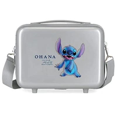 Imagen de Disney 100 Stitch Neceser Adaptable Gris 29x21x15 cms Rígido ABS 9,14L 0,63 kgs