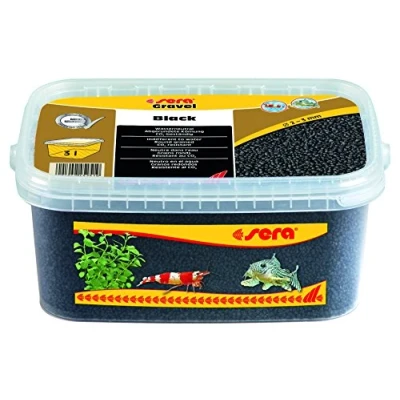Imagen de sera Gravel Black 2 3 mm 3.000 ml Grava de Color Negro (Ø mm) para Todos los acuarios Agua Dulce y Salada