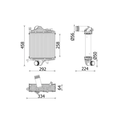 Imagen de MAHLE ORIGINAL CI 672 000P Intercooler