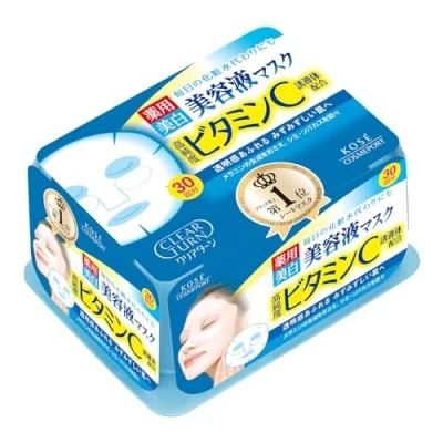 Imagen de Kose Clear Turn Essence Facial Mask White 30 masks (japan import)