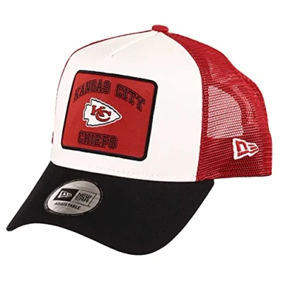 Imagen de New Era Kansas City Chiefs NFL Patch A Frame Adjustable Trucker Cap One Size