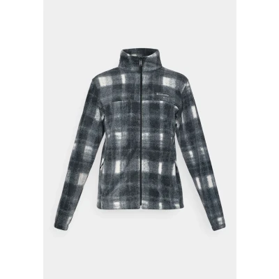 Imagen de Columbia Steens Mountain chaqueta estampada para hombre, de forro polar con cremallera completa, Chalk Omblur, S