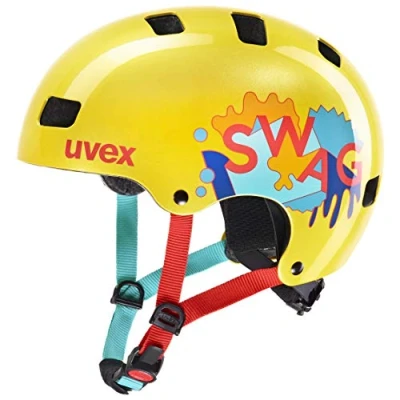 Imagen de uvex kid 3, casco infantil robusto, ajuste de talla individualizado, ventilación optimizada, yellow, 55 58 cm