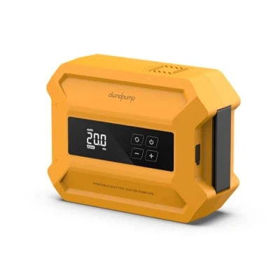 Imagen de dwndpump bomba SUP de alta presión 20 psi, recargable, eléctrica, función inteligente desinflado doble etapa, apagado automático, pantalla LED, portátil eléctrico aire