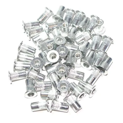Imagen de A RM3 surtido de tuercas remachables M3 acero galvanizado gavánicamente 50 piezas