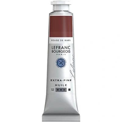 Imagen de Lefranc Bourgeois Óleo Extra Fino 40ml Tubo de pintura, Rojo Marte