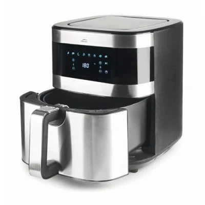 Imagen de Lacor 69511 Freidora Sin Aceite Ecofry, Aire con Tecnología TotalCook, Air Fryer Recetario Exclusivo en 3 Idiomas, Fácil de Usar, Pantalla Táctil, 8 Programas, 1700 W, Capacidad 5,5L