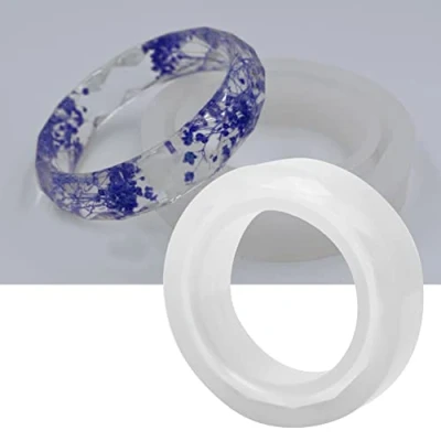 Imagen de moldes de pulsera joyería resina, silicona para resina epoxi, UV, molde fundición hacer artesanías DIY
