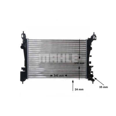 Imagen de MAHLE ORIGINAL CR 1182 000S Radiador, refrigeración del motor OPEL: Corsa E Hatchback, D Adam