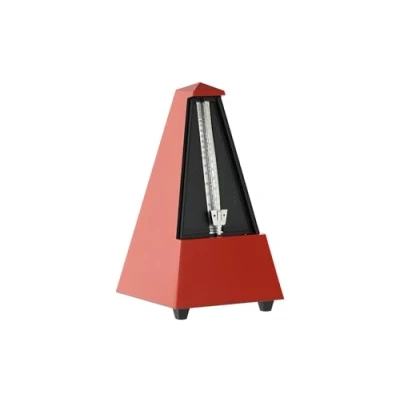 Imagen de Wittner Taktell Metronomo Piramidal Con Carcasa De Plastico Y Campana, Rojo Mate