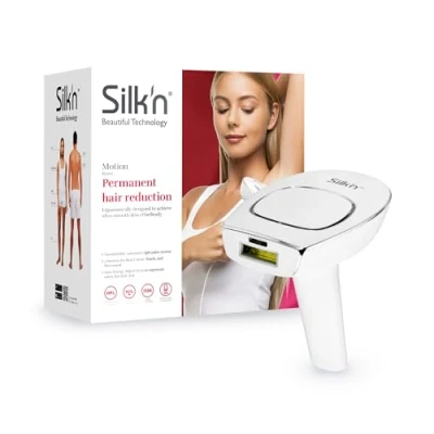 Imagen de Silk&#039;n Motion Unisex Depilación Permanente Con Tecnología HPL ™ 350.000 Destellos De Luz Para Todo El Cuerpo Cada Tono Piel Blanco/Cromado