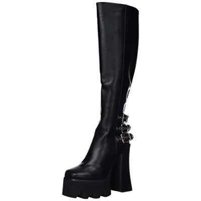 Imagen de LAMODA Mínimo, Botas Altas hasta la Rodilla Mujer, Color Negro, 39 EU