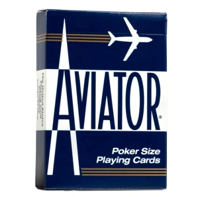 Imagen de Aviator Baraja de Poker Indices Standard, Color Azul, Rojo, 1 CT (Bycicle AVI 1PK)