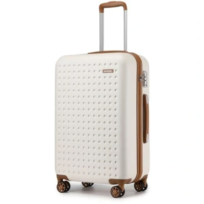 Imagen de Kono 75cm Maleta de Cabina Grande Maletas Viaje Ligera Portátil con Cerradura TSA y 4 Ruedas, Blanco
