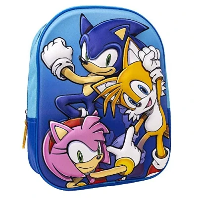Imagen de CERDÁ LIFE&#039;S LITTLE MOMENTS Mochila Escolar de Sonic, Niños, Multicolor, Estándar