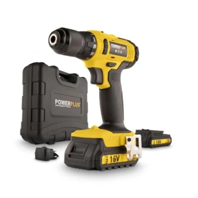 Imagen de POWERPLUS POWX00425 Taladro/atornillador 16v li ion 2 bat