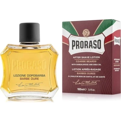 Imagen de Proraso After Shave Loción Con Alcohol de Sándalo y manteca Karité Para Barbas Duras 100 Ml. 260 g