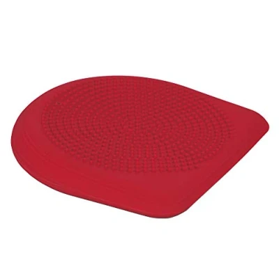 Imagen de TOGU Keil Ballkissen Dynair Plus Balón de tonificación para Fitness (Balance, colchón Aire, dinámico, con Bomba), Color Rojo/Blanco, Talla UK: 45 x cm