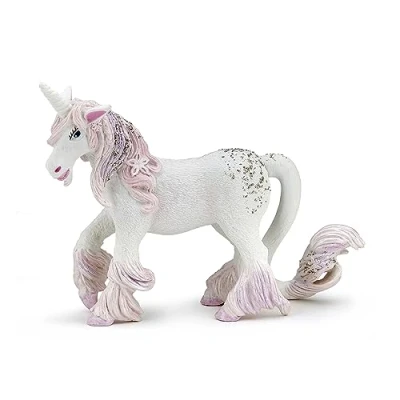 Imagen de Papo The Enchanted Unicorn Figura, Multicolor (39116) Sparks, Color Blanco Rosa