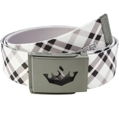 Imagen de Meister Player Cinturón de Golf Cinta Tejida Ajustable y Reversible Cuadros Modernos