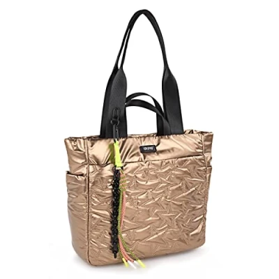 Imagen de SKPAT Bolso Shopper Mujer Elegante, Bolsos De Versátiles, Para Todo Uso, Con Estilo, Universidad Mujer, Bronce