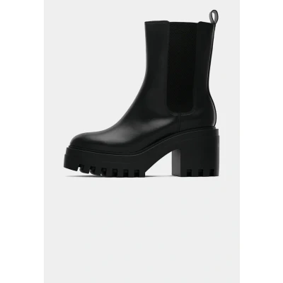 Imagen de Calvin Klein Jeans Chunky Heeled Chelsea Botines de tacón, Mujer, Talla: 36, Triple black Zapatos
