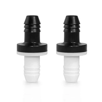 Imagen de QWORK Válvula de retención aire líquido, 10 mm ABS, 2 piezas