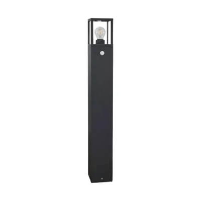 Imagen de Lámpara para exterior &#039;Klemens&#039; (Moderno) en Negro hecho de Aluminio (1 llama, E27) Lucande iluminación senderos, baliza, farola