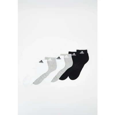 Imagen de adidas Performance Ankle Unisex 6 PACK Calcetines de deporte, Talla: 34 36, Medium grey heather/white/black