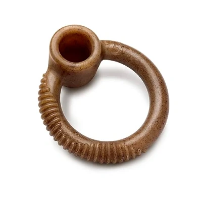 Imagen de Benebone Ring Juguete masticable Indestructible para masticadores agresivos, rompe el aburrimiento Resistente de Larga duración Perros, Sabor Real a Tocino, Perros pequeños, Fabricado en