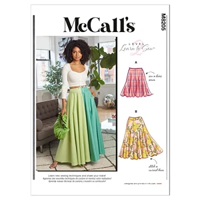 Imagen de McCalls M8205ZZ ZZ Patrón de costura para faldas mujer, multicolor