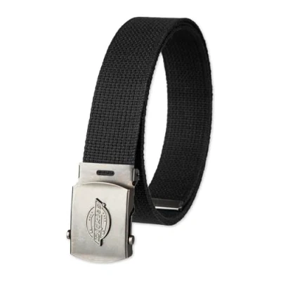 Imagen de Dickies Men&#039;s Dickie&#039;s 1 3/16 in. Cotton Web Belt With Military Logo Buckle,Black,One Size