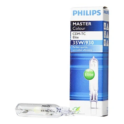 Imagen de Philips 91149700 MASTERColour CDM TC Elite Lámpara de Descarga Halogenuros Metálicos Cerámicos, 35W, 930, G8.5