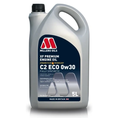 Imagen de Millers Oils Xf Premium C2 ECO 0W 30 5L Aceite de motor 8045 5 FORD: FOCUS 3, FIESTA 6, C Max 2, PEUGEOT: 206 Hatchback, 207 307 Hatchback