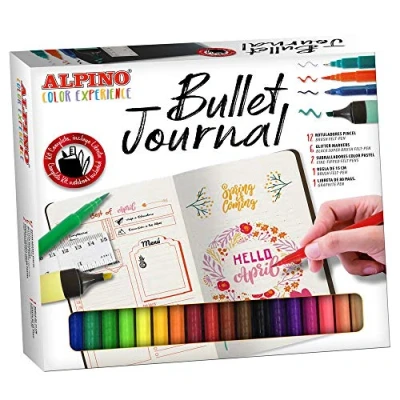 Imagen de Alpino Color Experience Kit Bullet Journal Rotuladores Lettering, Caligrafía y bocetos punta pincel Creativo