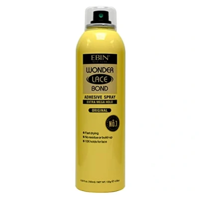 Imagen de EBIN NEW YORK Wonder Lace Bond Spray adhesivo (Exta Mega Hold, 6.7 onzas/180 ml)