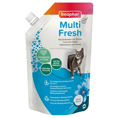 Imagen de Beaphar Neutralizador De Olores Gato 400g, Fragancia Brisa Marina