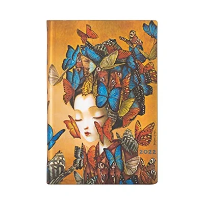 Imagen de Paperblanks Flexis FF8003 9 Agenda horizontal de 12 meses 2022 Madame Butterfly (95 x 140 mm) 176p