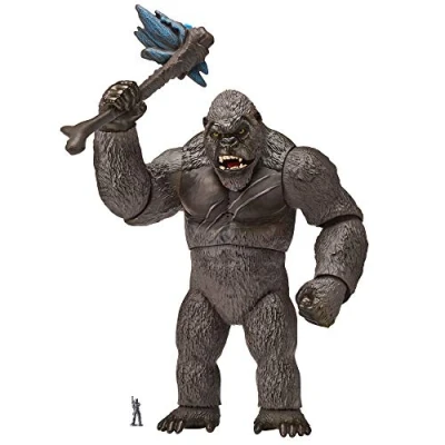 Imagen de MonsterVerse Godzilla vs Kong Figura de acción articulada Coleccionable Mega 13 Pulgadas en Negro, con Luces y Sonidos Batalla, Adecuada para Mayores 4 años