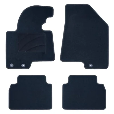 Imagen de OCC DESIGN Alfombrillas Coche, Alfombras a Medida, Compatibles con Kia Sportage (2010 2016), Alta Calidad, Velour/Polipropileno, Anclaje Original, Reverso Antideslizante, Talonera, 4 Piezas