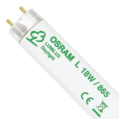Imagen de Osram. Tubo fluorescente T8 18w 865 G13. 598 X 26mm.