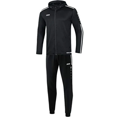 Imagen de JAKO Chándal infantil Striker 2.0 con capucha, poliéster, negro/blanco, 140