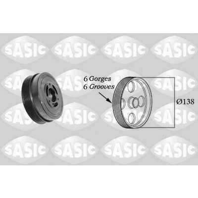 Imagen de SASIC 2156082 Polea de Cigüeñal 138 MINI: Hatchback, Cabrio
